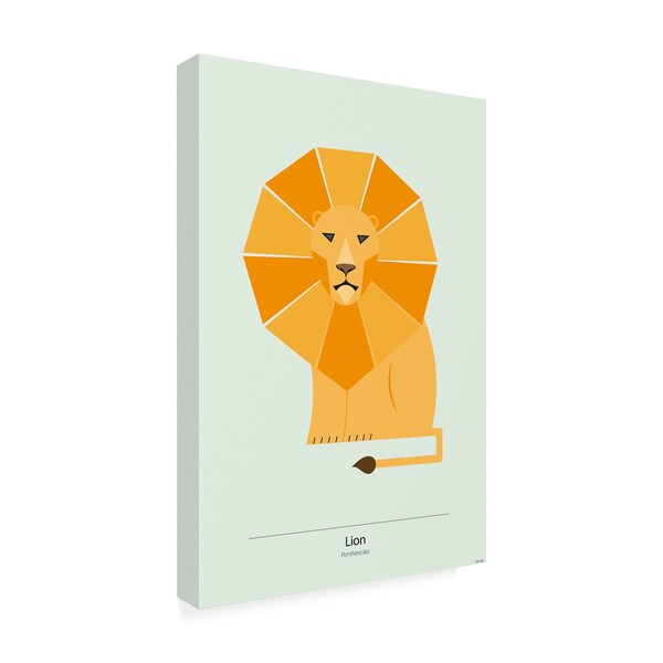 Tomas Design 'Lion Poster' Canvas Art,22x32
